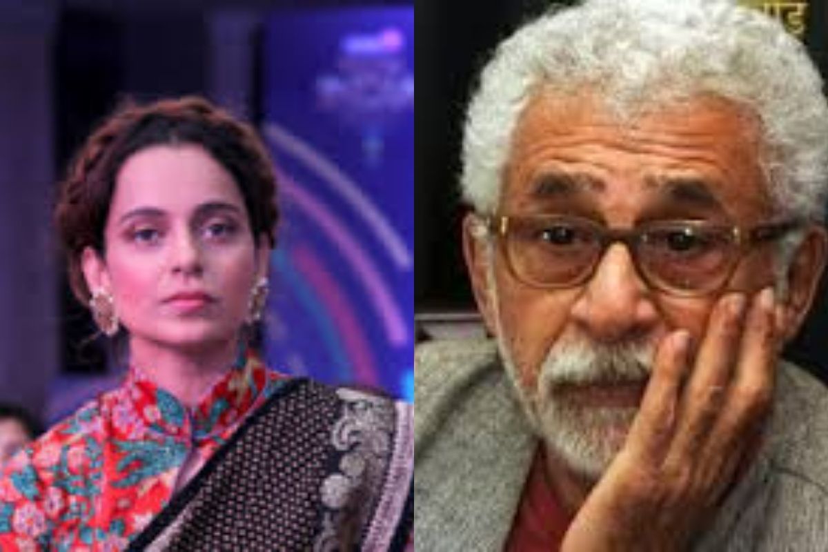 बॉलिवूड माफियाच्या मुद्द्यावरुन नसीरुद्दीन शाहांना कंगना रणौतचं जोरदार प्रत्युत्तर