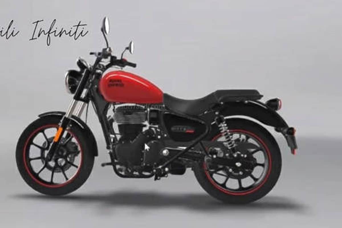 रॉयल एनफील्ड Royal Enfield लवकरच भारतात आपली नवी कोरो 350 सीसी बाइक लाँच करणार आहे. Meteor 350 असं या गाडीचे नाव असणार आहे. (Image source - Automobili Infiniti) रॉयल एनफील्ड Royal Enfield लवकरच भारतात आपली नवी कोरो 350 सीसी बाइक लाँच करणार आहे. Meteor 350 असं या गाडीचे नाव असणार आहे. (Image source - Automobili Infiniti)