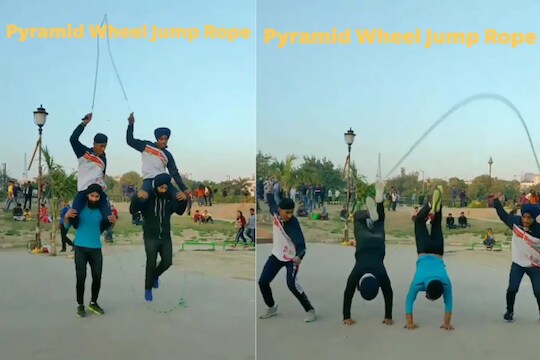 दोरीवरच्या उड्यांचा अशक्य VIDEO; वर्ल्ड रेकॉर्ड करणाऱ्या झोरावर सिंगचा नवा स्टंट