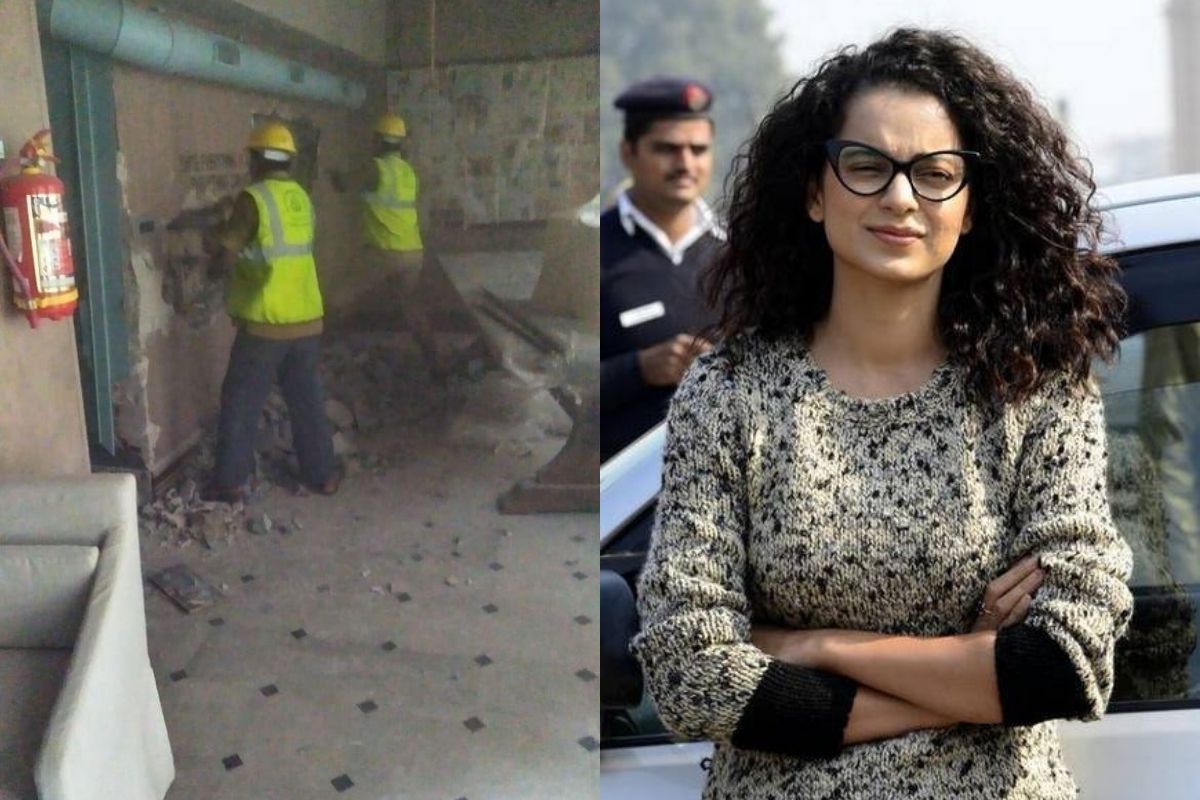 मोठी बातमी! कंगनाच्या मुंबईतील ऑफिसवर पालिकेचा हातोडा, तळ मजल्यावर तोडकाम सुरू