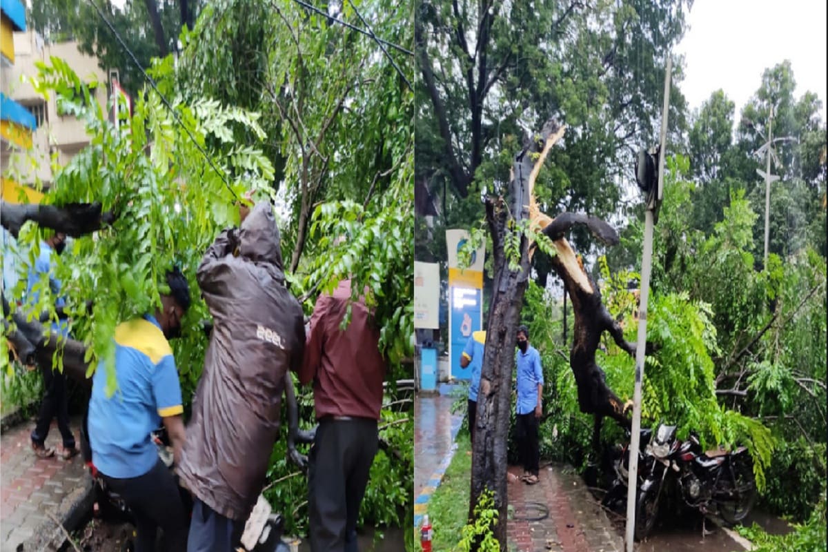 कोरोनाचं थैमान असलेल्या पुण्याला शनिवारी पावसाने चांगलंच झोडपून काढलं. संध्याकाळी अचानक पाऊस आला आणि सगळ्यांची धावपळ उडाली. कोरोनाचं थैमान असलेल्या पुण्याला शनिवारी पावसाने चांगलंच झोडपून काढलं. संध्याकाळी अचानक पाऊस आला आणि सगळ्यांची धावपळ उडाली.