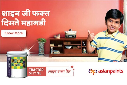 चेहऱ्यावर येईल हासु जेव्हा बजेट मध्ये वाढेल भिंतींवरची शाइन आणि तुमची शान...