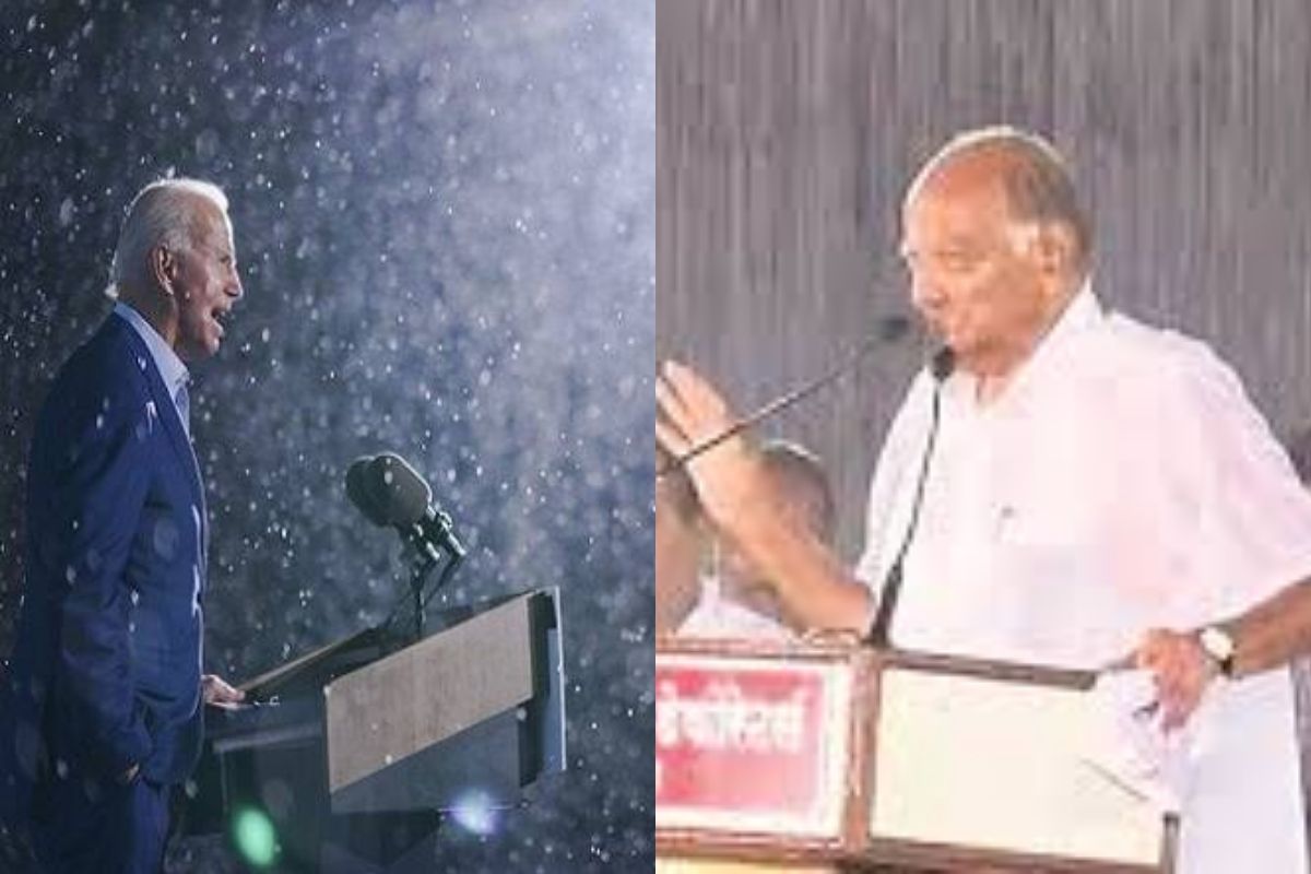 US Election : पवारांप्रमाणे जो बायडन यांचा करिष्मा चालणार? पावसातील ती प्रचारसभा पाहून साताऱ्याची आठवण