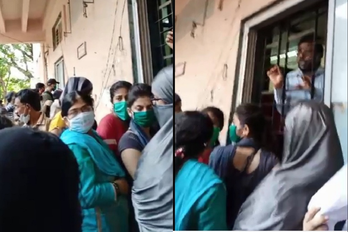 मुंबई विद्यापीठात विद्यार्थ्यांचा गोंधळ, Online परीक्षा देता न आल्याने संताप VIDEO