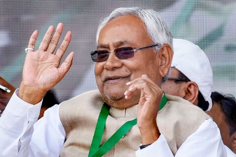 Patna: Bihar Chief Minister Nitish Kumar during state level party workers meeting on preparation for the Legislative Assembly polls, in Patna, Sunday, March 1, 2020. Kumar, who is also president of the JD(U), turned 69 on Sunday. (PTI Photo)(PTI3_1_2020_000060B)