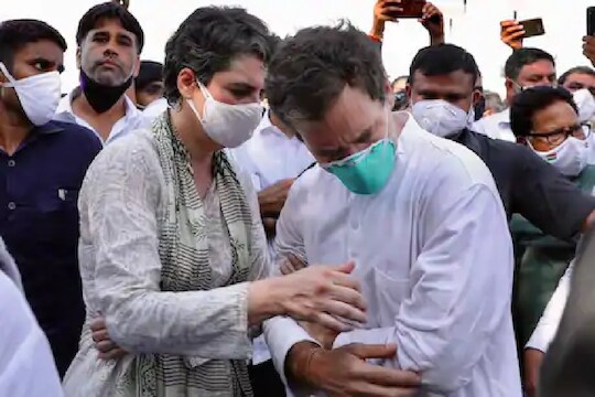 हाथरस : राहुल-प्रियांका गांधींसह 200 जणांविरोधात FIR दाखल