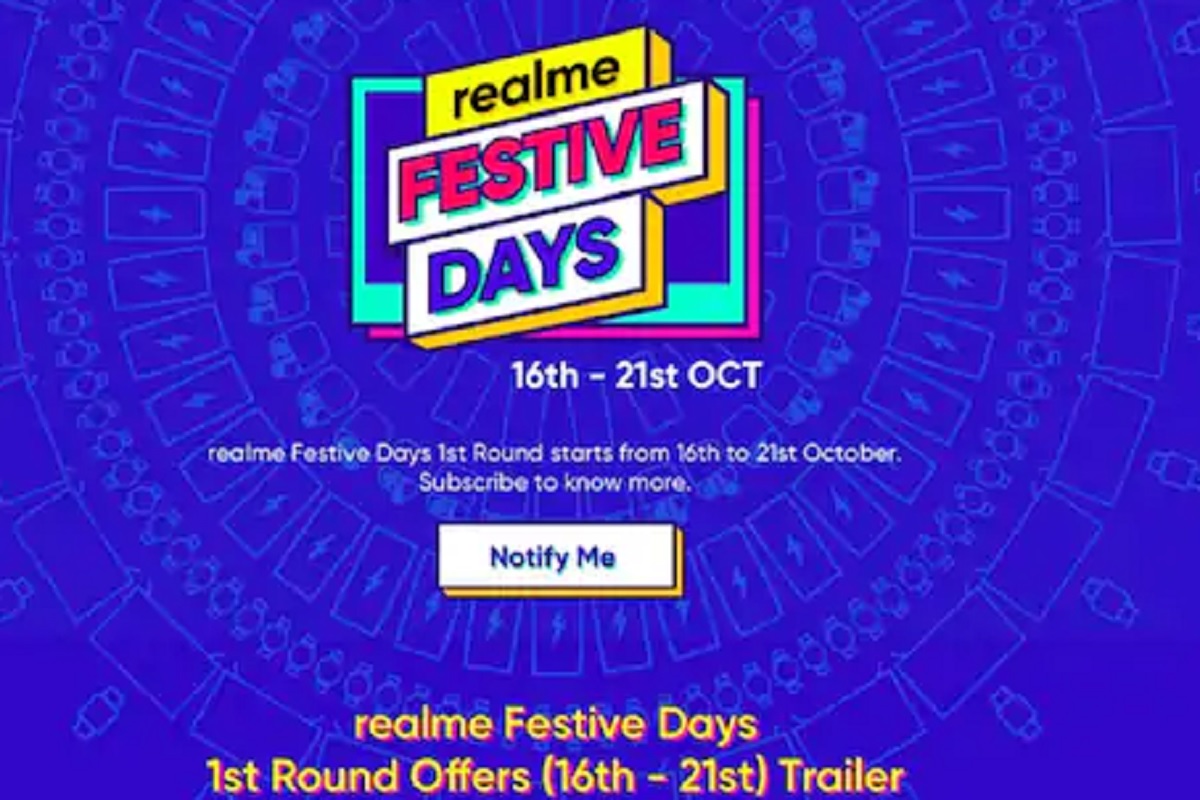 Realmeच्या फेस्टिव्ह सेलची घोषणा; टीव्ही, फोन, वॉच, इयरफोनवर 5 हजारपर्यंतची सूट