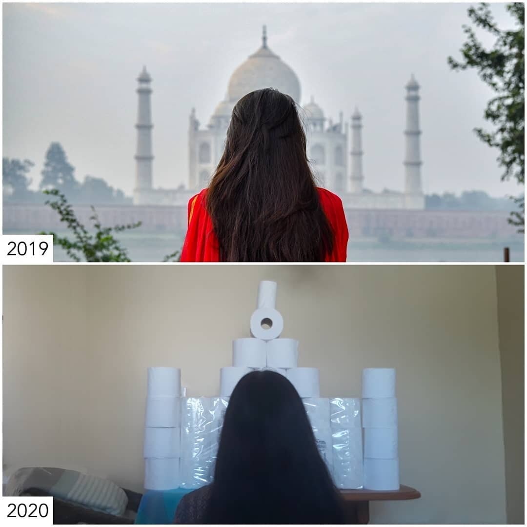 याशिवाय टिश्यू पेपर रोलचा वापर करून तिनं घरात ताजमहालची प्रतिकृती साकारली आहे. त्याखाली तिनं कॅप्शन दिलं आहे की, तुम्हाला वाटत नाही ही वास्तू किती आकर्षक आहे तिचं बांधकाम किती कोरीव आहे? पण या कोरोना साथीमुळे मी या वास्तूला भेट देऊ शकत नाही, अशी खंत तिनं व्यक्त केली आहे. (फोटो सौजन्य - thesharonicles/इन्स्टाग्राम) याशिवाय टिश्यू पेपर रोलचा वापर करून तिनं घरात ताजमहालची प्रतिकृती साकारली आहे. त्याखाली तिनं कॅप्शन दिलं आहे की, तुम्हाला वाटत नाही ही वास्तू किती आकर्षक आहे तिचं बांधकाम किती कोरीव आहे? पण या कोरोना साथीमुळे मी या वास्तूला भेट देऊ शकत नाही, अशी खंत तिनं व्यक्त केली आहे. (फोटो सौजन्य - thesharonicles/इन्स्टाग्राम)