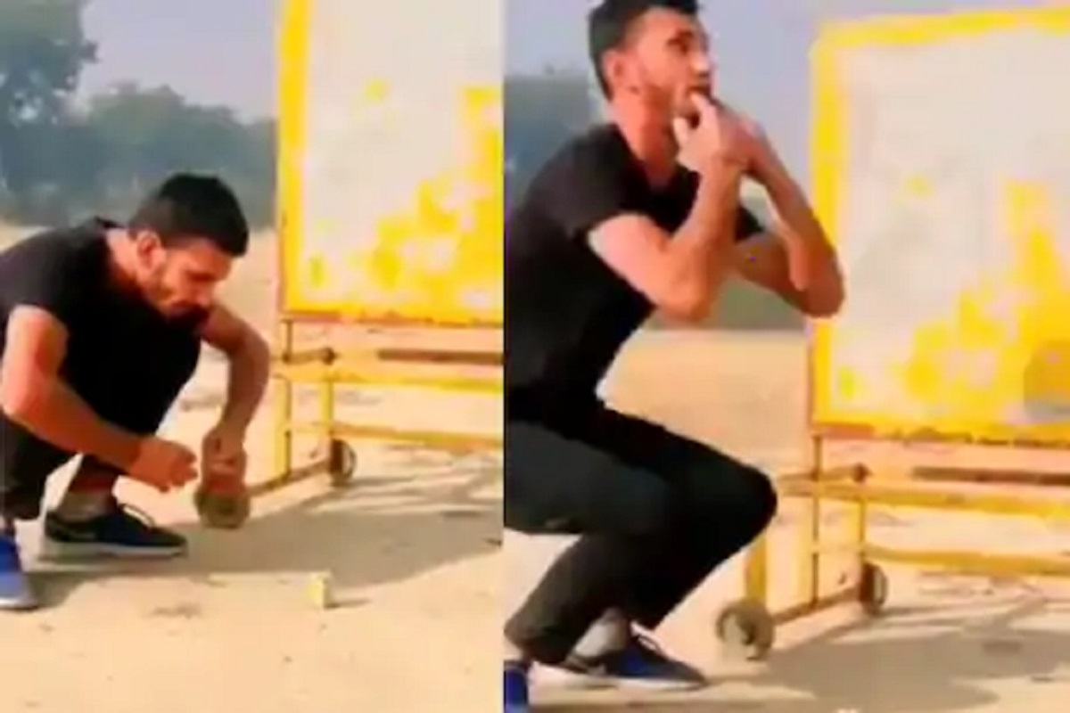 अरे देवा! दिवाळीत फटाक्यांवर बंदी आली म्हणून भाऊंनी केला अजब जुगाड, पाहा VIDEO