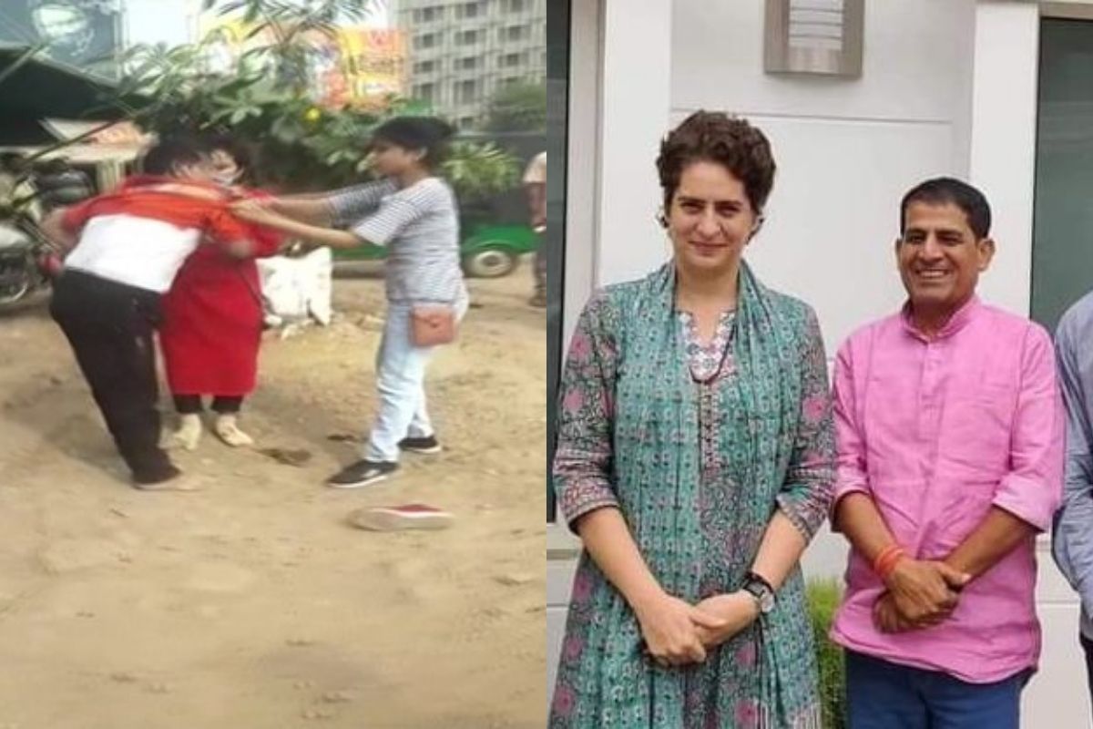 काँग्रेस जिल्ह्याध्यक्षाला 2 बहिणींनी चपलेनं धू-धू धुतलं, मारहाणीचा VIDEO VIRAL