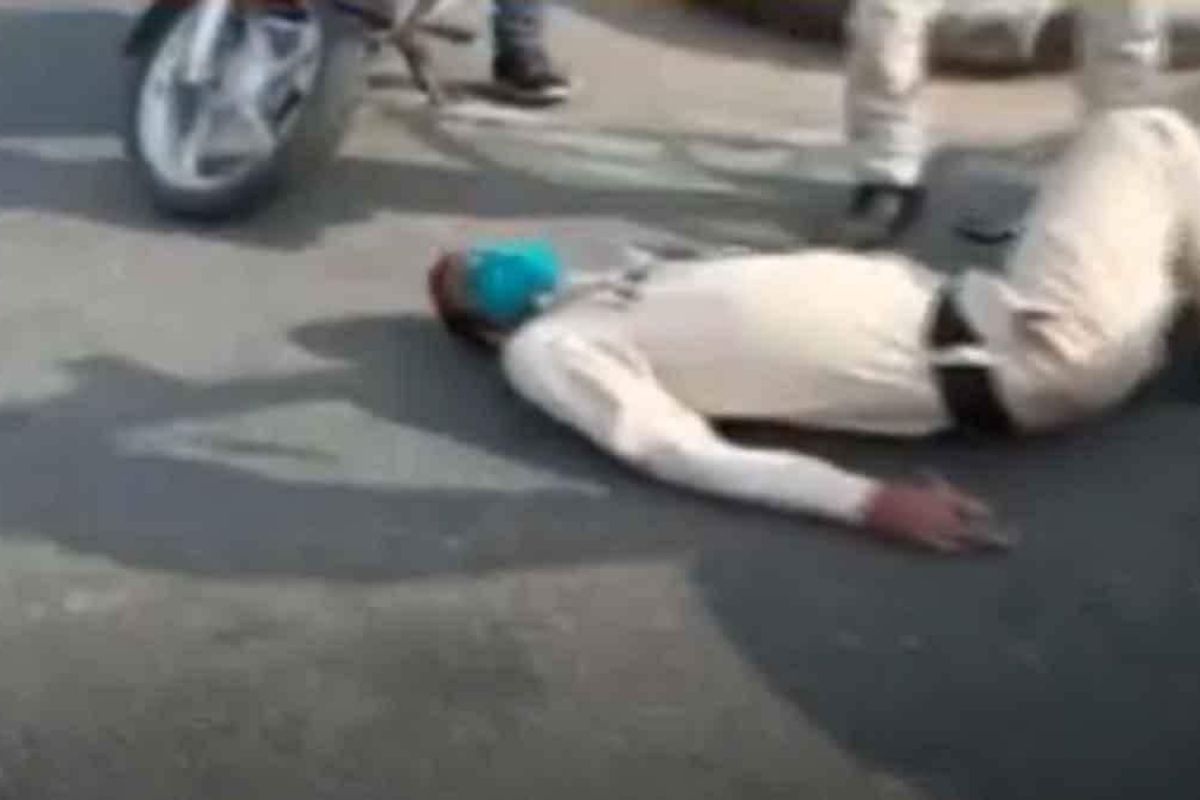 मास्क लावला नव्हता म्हणून थांबवलं; चालकाने कोरोना योद्ध्याच्या अंगावर घातली कार