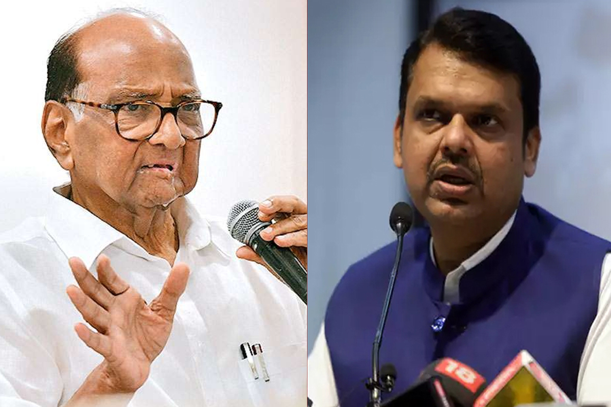 शरद पवारांची पत्रकार परिषद सुरू असतानाच फडणवीसांनी ट्वीट करून विचारला सवाल
