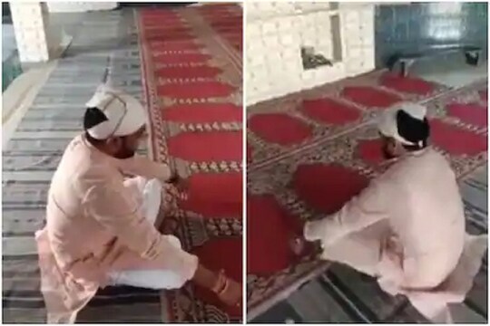 मंदिरात नमाज पठणानंतर आता भाजपच्या नेत्याने वाचली मशिदीत हनुमान चालीसा