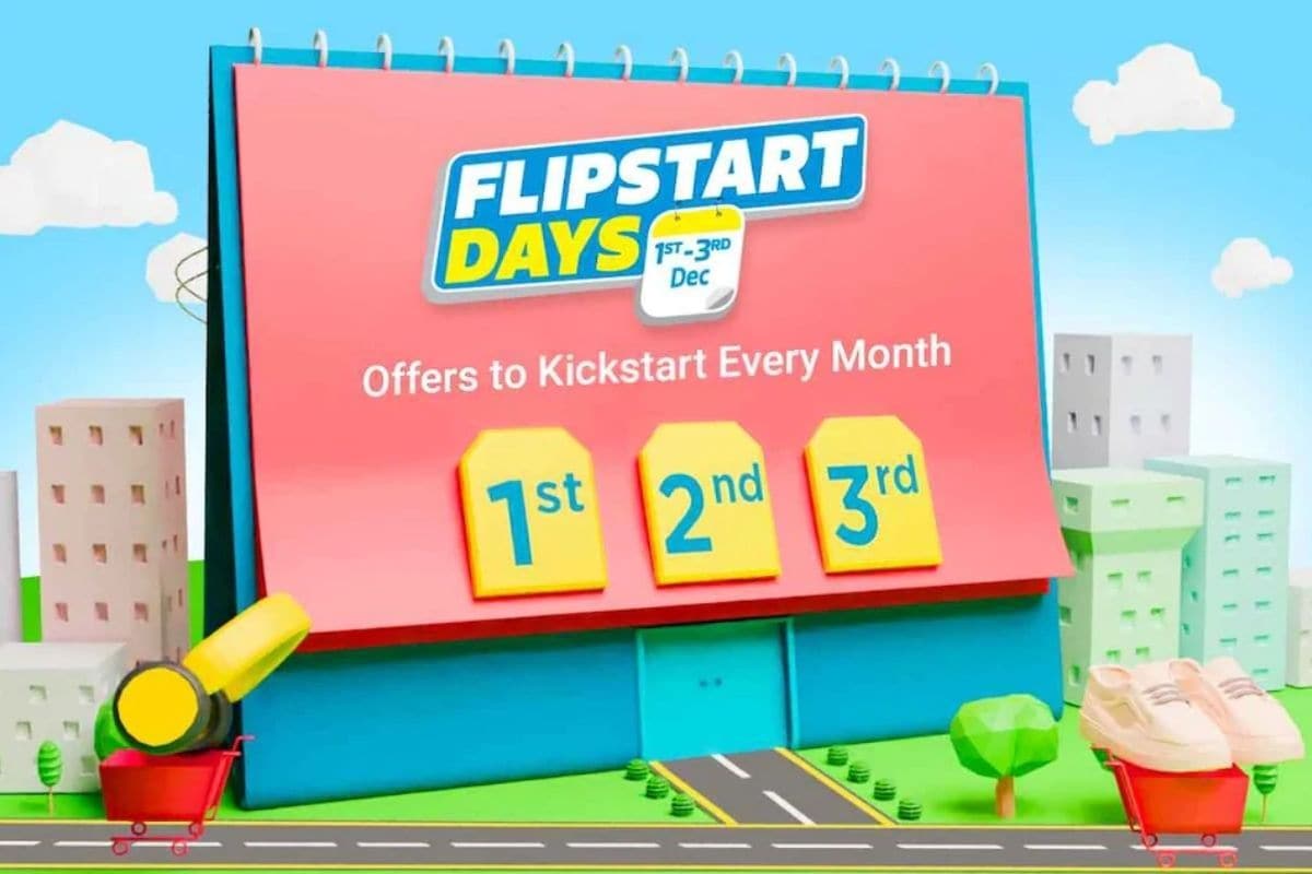 ऑक्टोबरमध्ये झालेल्या बिग बिलियन डेज सेलनंतर (Big Billion Days sale) फ्लिपकार्टने आता फ्लिपस्टार्ट ( Flipkart Flipstart Days sale) डेज हा सेल सुरू केला आहे. 1 डिसेंबरपासून ते 3 डिसेंबरपर्यंत हा सेल सुरू राहील. या सेलमध्ये इलेक्ट्रॉनिक उपकरणांवर तसंच कपडे, खेळांची उपकरणं आणि अन्य सामानावर भरपूर सूट देण्यात आली आहे. फ्लिपस्टार्ट डेज सेलसाठीच्या लँडिंग पेजवर हा सेल लाइव्ह करण्यात आला आहे. यामध्ये इलेक्ट्रॉनिक उपकरणांवर 80 टक्के सवलतीच्या ऑफरची जाहिरात आहे. तसेच इतर वस्तुंच्या डील्सबरोबरच फ्लिपकार्टने फ्लिपस्टार्ट डेजच्या सेलदरम्यान लॅपटॉपवर 30 टक्क्यांपर्यंत सूट दिली आहे. ऑक्टोबरमध्ये झालेल्या बिग बिलियन डेज सेलनंतर (Big Billion Days sale) फ्लिपकार्टने आता फ्लिपस्टार्ट ( Flipkart Flipstart Days sale) डेज हा सेल सुरू केला आहे. 1 डिसेंबरपासून ते 3 डिसेंबरपर्यंत हा सेल सुरू राहील. या सेलमध्ये इलेक्ट्रॉनिक उपकरणांवर तसंच कपडे, खेळांची उपकरणं आणि अन्य सामानावर भरपूर सूट देण्यात आली आहे. फ्लिपस्टार्ट डेज सेलसाठीच्या लँडिंग पेजवर हा सेल लाइव्ह करण्यात आला आहे. यामध्ये इलेक्ट्रॉनिक उपकरणांवर 80 टक्के सवलतीच्या ऑफरची जाहिरात आहे. तसेच इतर वस्तुंच्या डील्सबरोबरच फ्लिपकार्टने फ्लिपस्टार्ट डेजच्या सेलदरम्यान लॅपटॉपवर 30 टक्क्यांपर्यंत सूट दिली आहे.