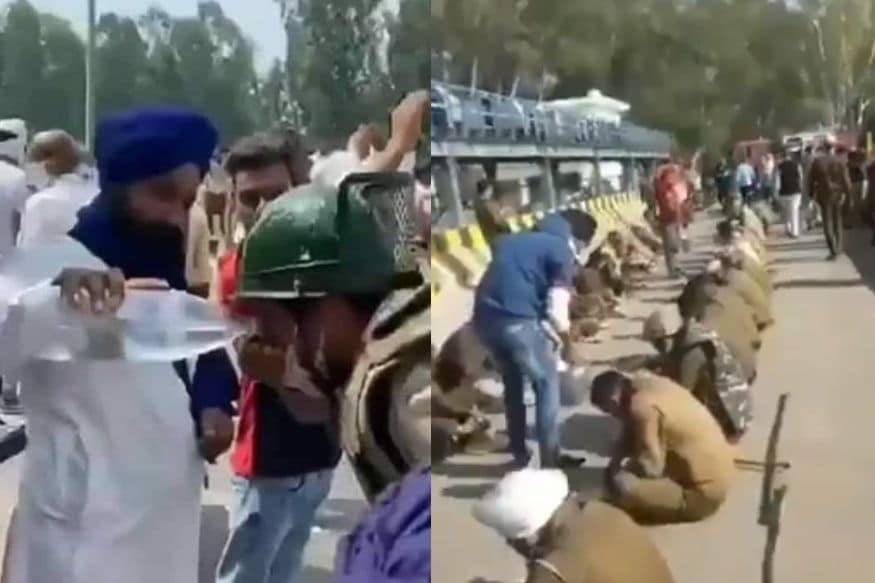 केंद्र सरकारच्या शेती कायद्यांविरोधात सिंघू बॉर्डरवर शेतकरी आंदोलन करत आहेत. पोलीस आणि प्रशासन या शेतकऱ्यांना पुढे जाण्यास परवानगी देत असून इतक्या थंडीत शेतकऱ्यांनी आपलं आंदोलन सुरूच ठेवलं आहे. या फोटोत काहीवेळापूर्वी त्यांच्याशी वाद घालणाऱ्या पोलिसांना पाणी आणि अन्न देताना शेतकरी दिसून येत आहेत. Photo: Twitter केंद्र सरकारच्या शेती कायद्यांविरोधात सिंघू बॉर्डरवर शेतकरी आंदोलन करत आहेत. पोलीस आणि प्रशासन या शेतकऱ्यांना पुढे जाण्यास परवानगी देत असून इतक्या थंडीत शेतकऱ्यांनी आपलं आंदोलन सुरूच ठेवलं आहे. या फोटोत काहीवेळापूर्वी त्यांच्याशी वाद घालणाऱ्या पोलिसांना पाणी आणि अन्न देताना शेतकरी दिसून येत आहेत. Photo: Twitter