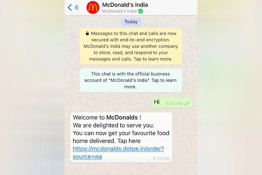 आता विसरा फूड डिलिव्हरी ॲप्स! थेट WhatsApp वरून करता येईल McD ची ऑर्डर