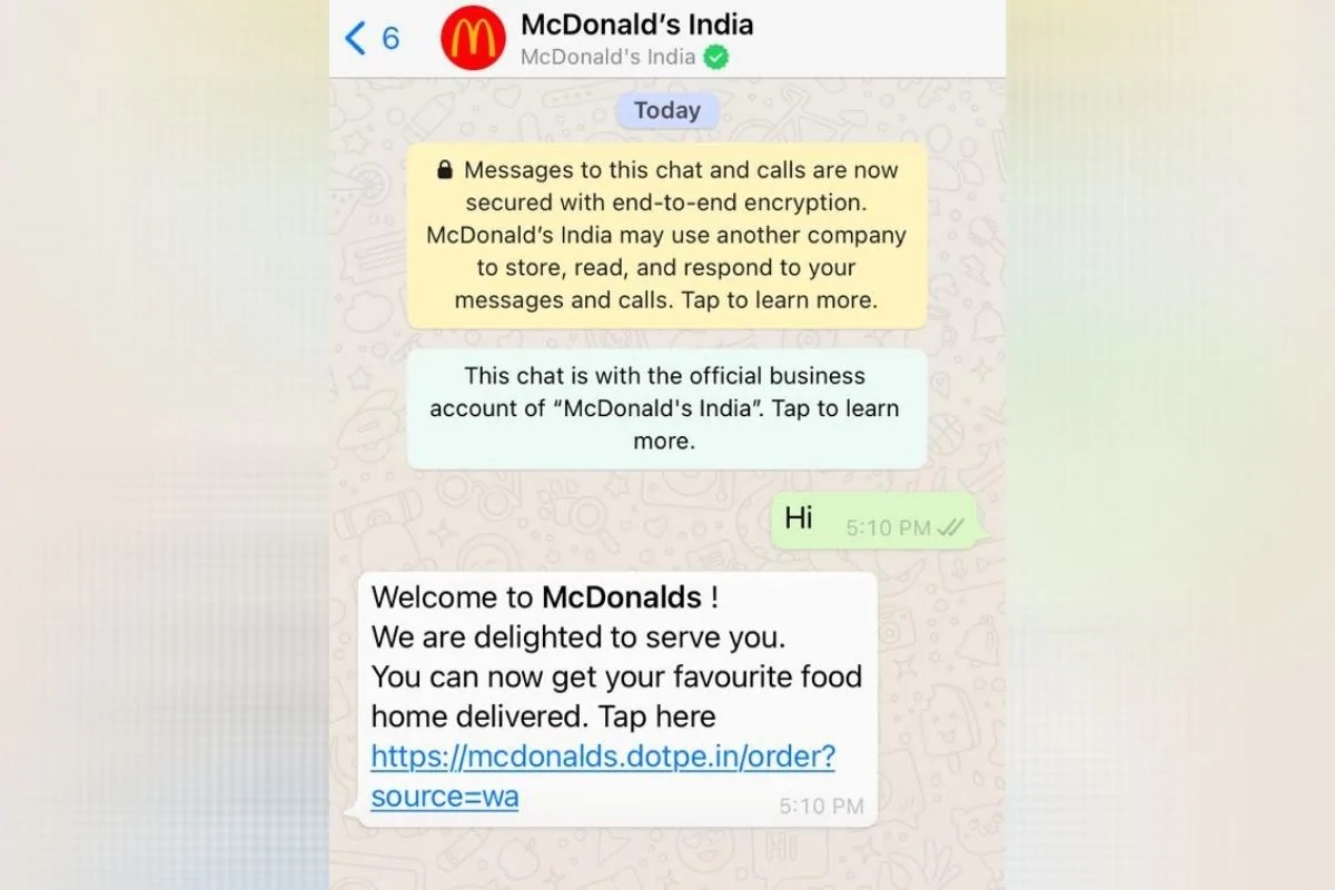 आता विसरा फूड डिलिव्हरी ॲप्स! थेट WhatsApp वरून करता येईल McD ची ऑर्डर
