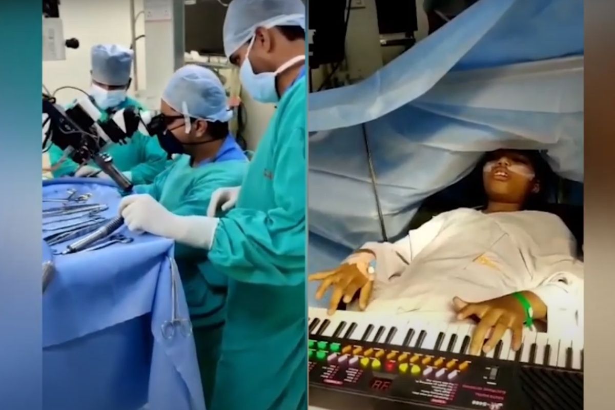 ब्रेन ट्युमरचं ऑपरेशन सुरू असताना 9 वर्षांची सौम्या वाजवत होती पियानो, पाहा VIDEO