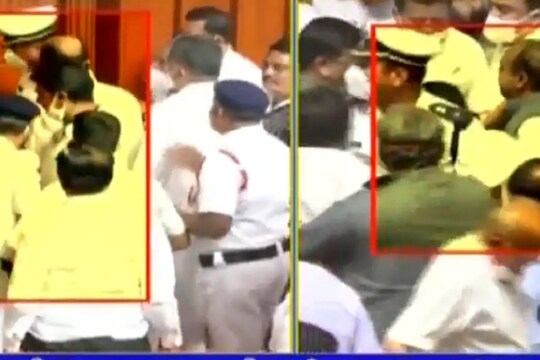 विधान परिषदेत काँग्रेसचा तुफान राडा; उपाध्यक्षांनाच खुर्चीवरून खाली खेचलं पाहा LIVE VIDEO