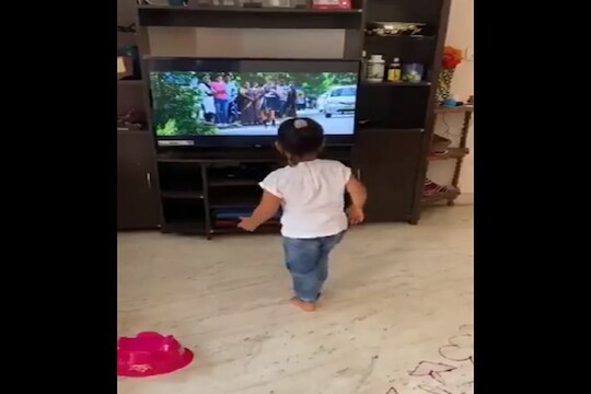 VIDEO: प्रभुदेवाच्या गाण्यावर नाचताना चिमुरडीने फोडला महागडा TV, पाहा नेमकं काय झालं