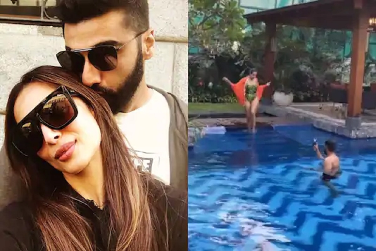 मलायकाचं घरगुती फोटो शूट! स्वीमसूटमधल्या Hot Photo साठी बॉयफ्रेंड अर्जुनच झाला फोटोग्राफर