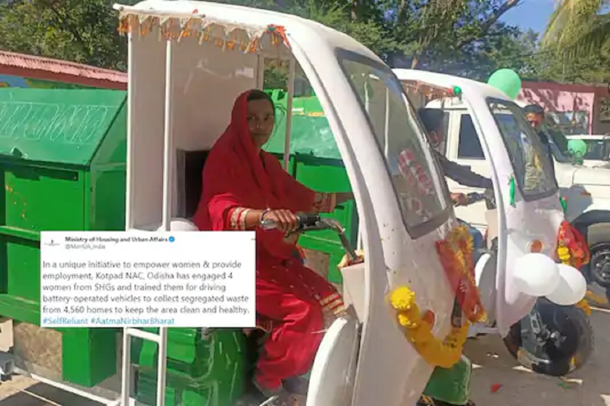 हाती झाडूऐवजी धरलं बॅटरी रिक्षाचं स्टेअरिंग आणि शहर स्वच्छ करायला निघाल्या 'त्या' चौघी