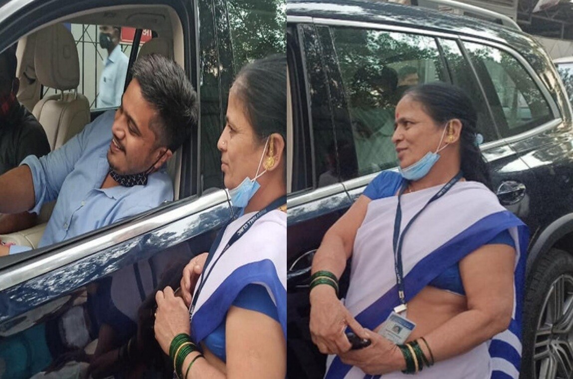 त्यानंतर त्या मावशींनी त्यांच्यासोबत सेल्फी काढण्याची इच्छा व्यक्त केली. रोहित पवार हो म्हणाले, मात्र मावशींना सेल्फी काढणे काही जमलं नाही. त्यानंतर त्या मावशींनी त्यांच्यासोबत सेल्फी काढण्याची इच्छा व्यक्त केली. रोहित पवार हो म्हणाले, मात्र मावशींना सेल्फी काढणे काही जमलं नाही.