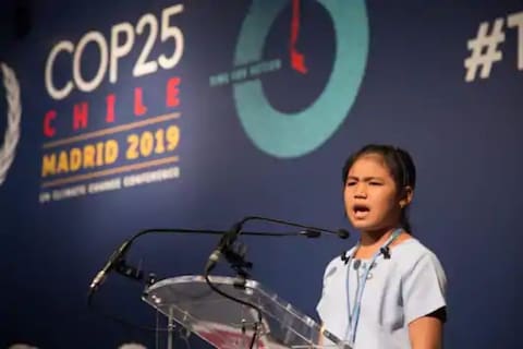 2019मध्ये स्पेनमध्ये माद्रिदला (Madrid) झालेल्या संयुक्त राष्ट्रांच्या पर्यावरणविषयक परिषदेत (COP25) भाषणासाठी तिची निवड झाली, तेव्हा आंतरराष्ट्रीय माध्यमांनी तिची दखल घेतली. 