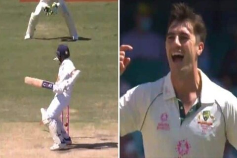 भारत आणि ऑस्ट्रेलिया (India vs Australia) यांच्यातल्या तिसऱ्या टेस्टच्या तिसऱ्या दिवशी ऑस्ट्रेलियाच्या बॉलरनी भारताला धक्के दिले. भारताचा कर्णधार अजिंक्य रहाणे (Ajinkya Rahane) याला पॅट कमिन्स (Pat Cummins) याने बोल्ड केलं. 