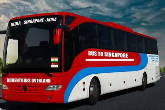 भारत ते सिंगापूर; 20 दिवस, 4 देश, 4500 किमी चक्क लक्झरी बसमधून प्रवास, खरंच आहे अशी टूर