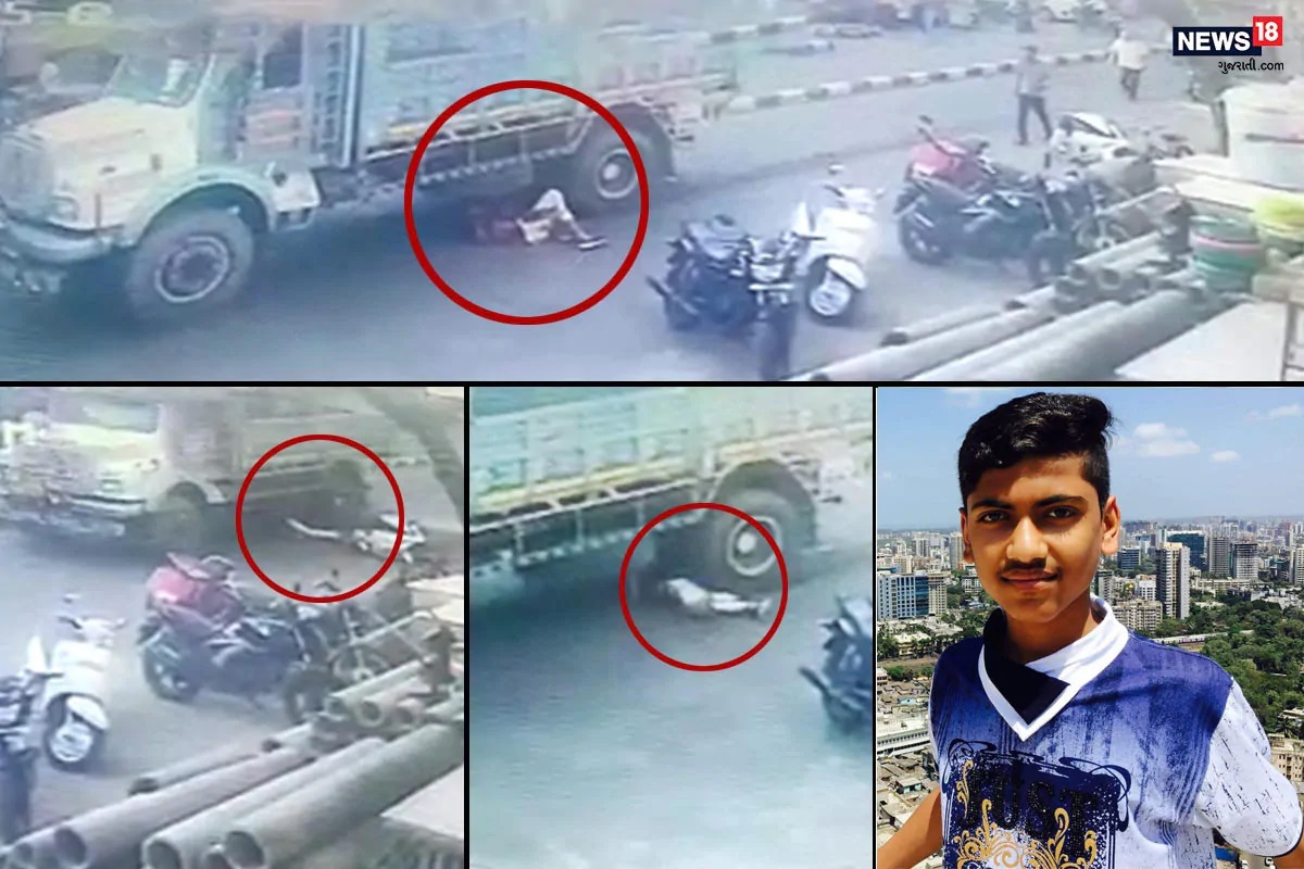 ट्रकच्या चाकाखाली चिरडून विद्यार्थ्याचा मृत्यू, हादरवून टाकणारा CCTV VIDEO आला समोर
