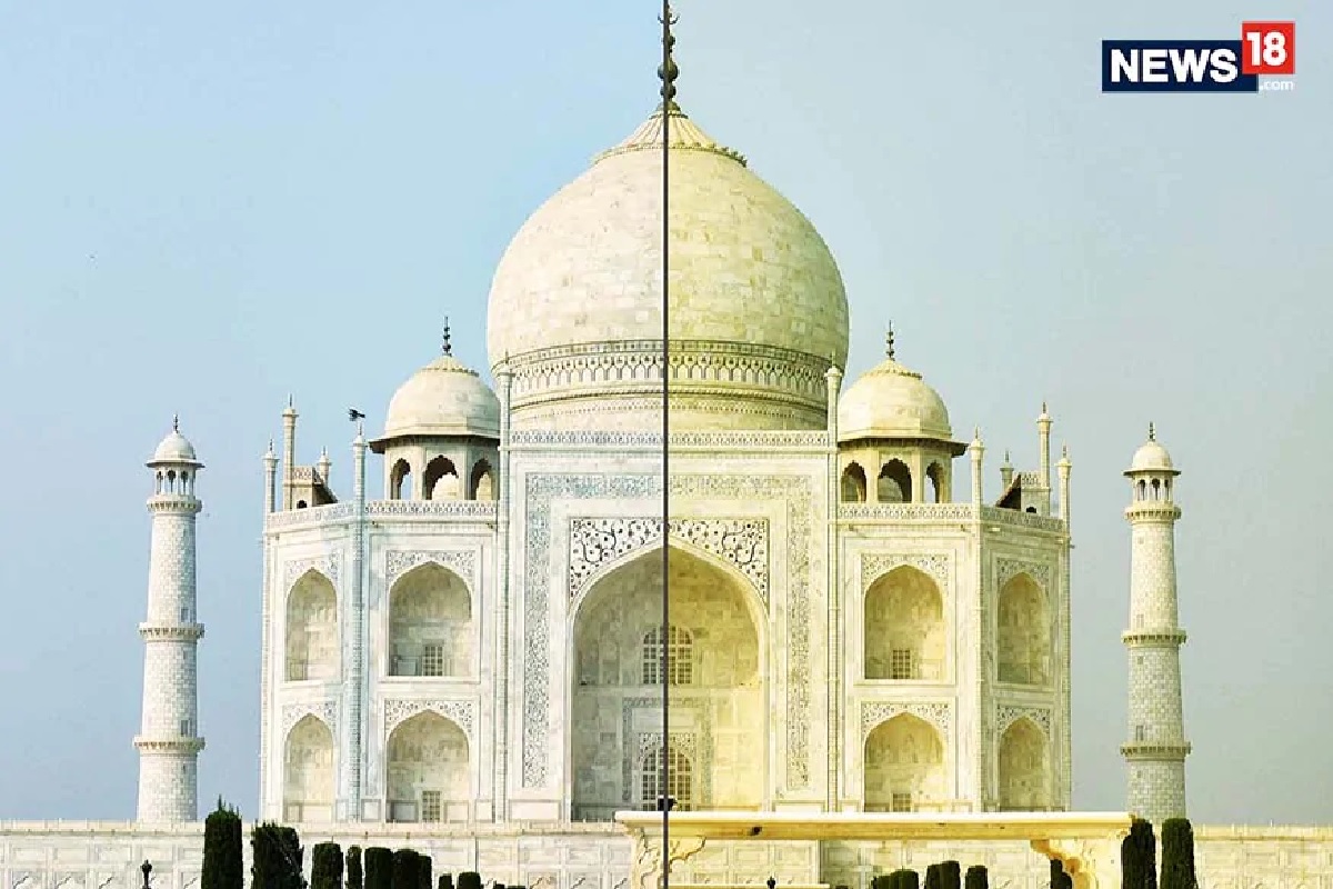 ताजमहालाचं सौंदर्य धोक्यात, शुभ्र पांढऱ्या रंगांची वास्तू होतेय हिरवी