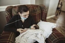 कोमामध्ये असताना दिला बाळाला जन्म, 3 महिन्यांनी चिमुरडीला घेतलं कुशीत