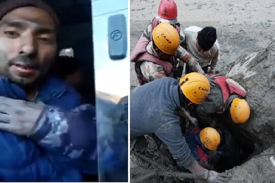 Uttarakhand Glacier Burst : 'टनलमध्ये मानेपर्यंत...'; सुरक्षित बाहेर आलेल्या तरुणाने सांगितली 'साक्षात मृत्यूची' कहाणी