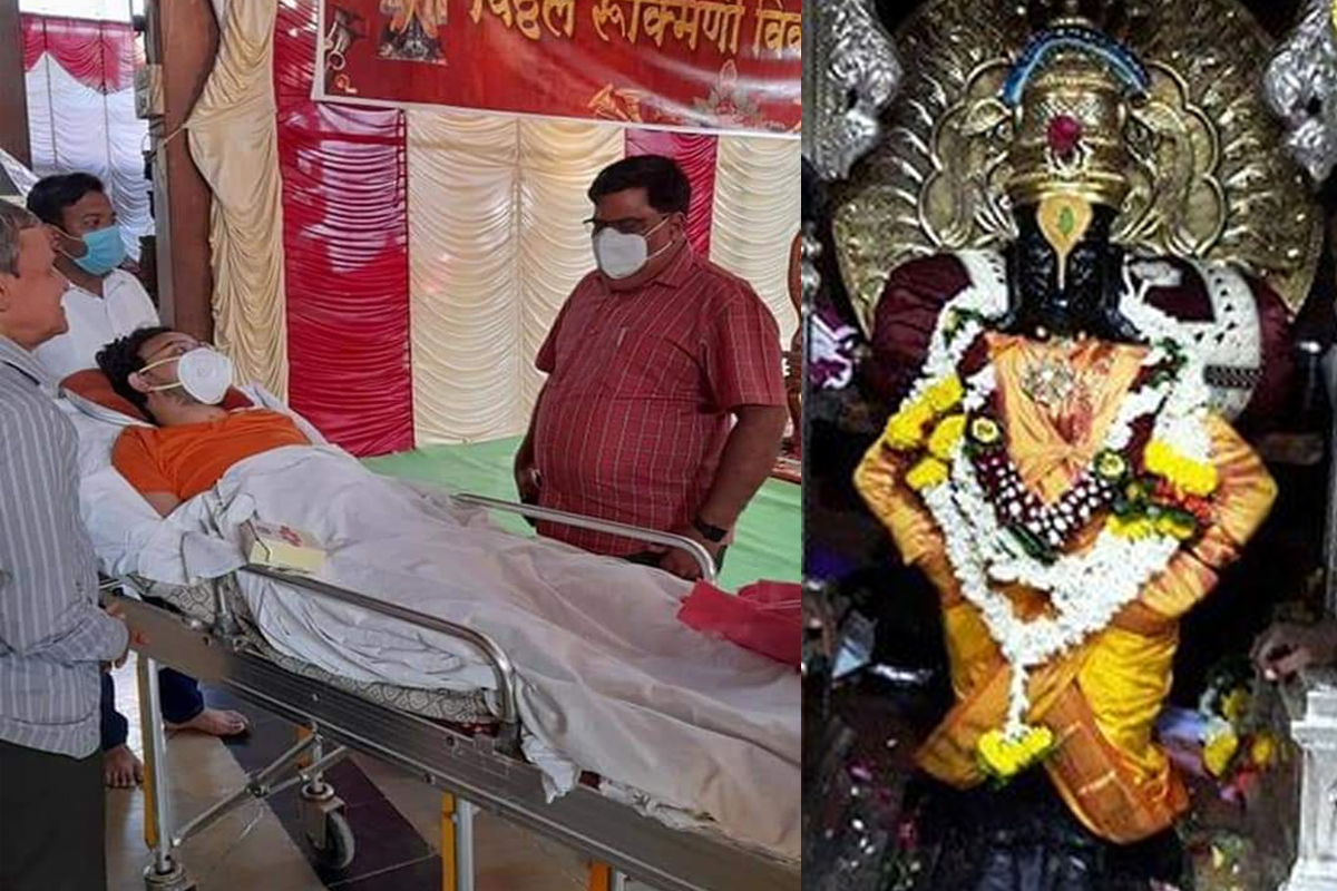 पंढरपुरात एका भक्ताची आणि विठुरायाची डोळ्याचा कडा ओला करणारी भेट!