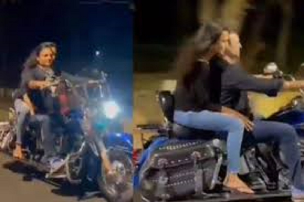 Valentine's Day पत्नीसोबत बाईकवर फिरणं विवेक ओबेरॉयला पडलं महागात; VIDEO VIRAL