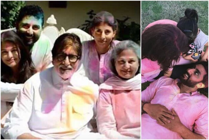 गेल्यावर्षी अमिताभ बच्चन यांनी आपल्या कुटुंबांसोबत मोठ्या उत्साहात रंगपंचमी साजरी केली होती. अभिषेक यावेळी आपला एक कुटुंबासोबत फोटो सुद्धा पोस्ट केला होता. तो सोशल मीडियावर मोठ्या प्रमाणात व्हायरल झाला होता.