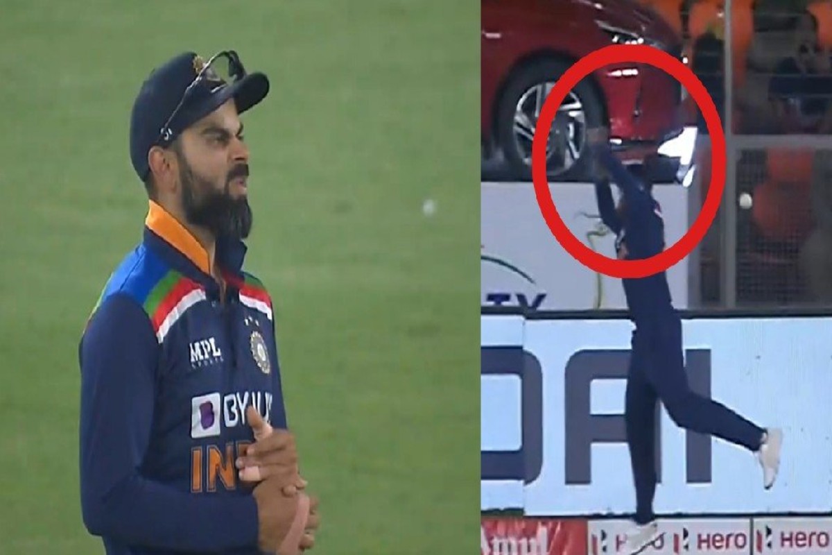 IND vs ENG : सूर्यकुमारनं कॅच सोडताच बदलले विराटच्या चेहऱ्यावरील हावभाव, VIDEO VIRAL