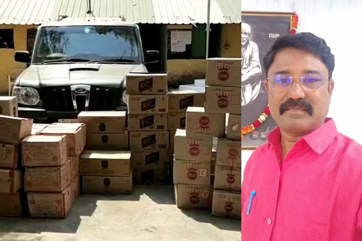 काँग्रेस नगरसेवकाच्या घरातून मोठ्या प्रमाणात दारूसाठा जप्त, तस्करी करत असल्याचा आरोप