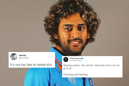 धोनीचा 'मलिंगा लुक' फॅन्सना रुचला नाही, पाहा काय आहे या PHOTO मागचं गौडबंगाल