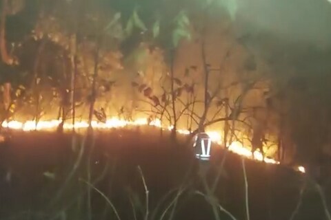 Vasai Fire: वसईतील भागात जंगलाला आग लागण्याचे सत्र अद्यापही सुरूच आहे. तुंगारेश्वर पाठोपाठ आता सातीवली खिंडीतील जंगलाला शुक्रवारी रात्रीच्या सुमारास आग लागल्याची घटना घडली आहे. 