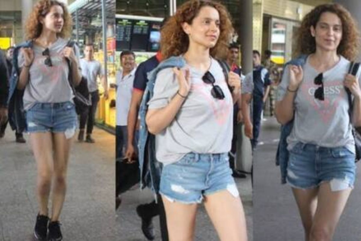 फाटक्या जीन्सवर टीका केल्यानंतर कंगना रणौतला नेटकऱ्यांनीच दाखवला आरसा