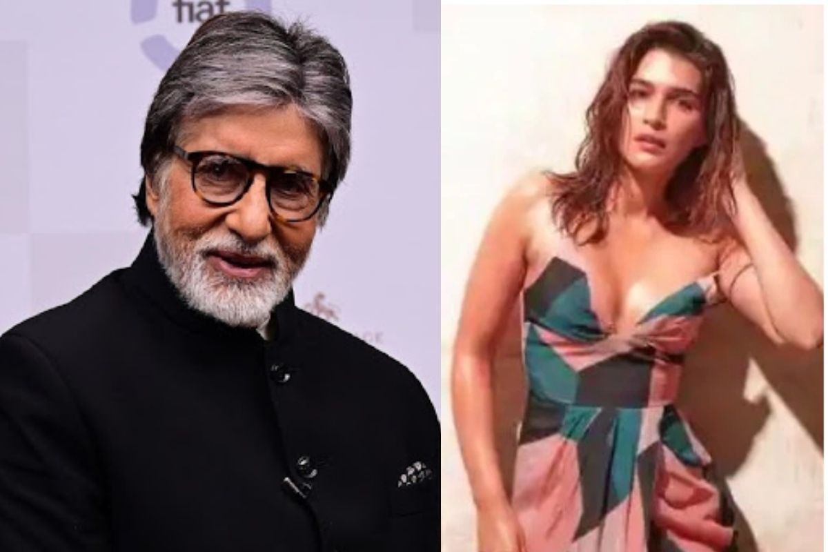 क्रिती सेननने पोस्ट केला हाय स्लिट ड्रेसमधला फोटो; बिग बींनी अशी दिली प्रतिक्रिया