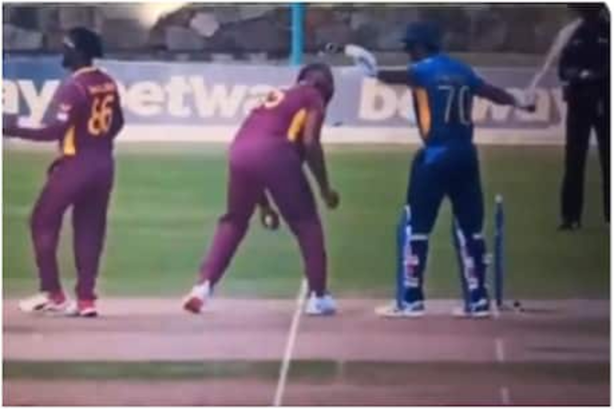 क्रिकेट जगतातला सगळ्यात वादग्रस्त आऊट, पोलार्डने काय केलं, पाहा VIDEO