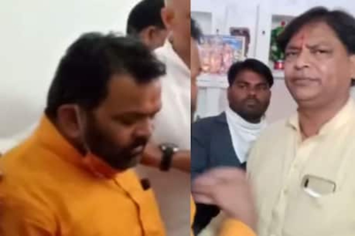 VIDEO : भाजपातील अंतर्गत वाद उघड, जिल्हाध्यक्ष आणि शिंदे समर्थकांमध्ये राडा!