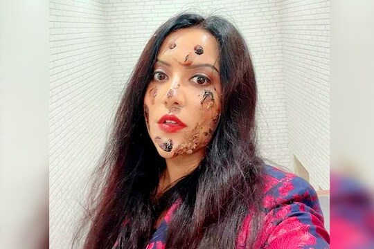 अमृता फडणवीसांचा नवा PHOTO: म्हणतात, 'सिर्फ कुछ दाग अच्छे लगते है!'