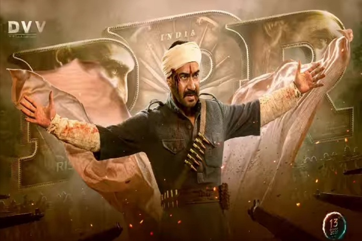 पाहा अजय देवगणचा दमदार अंदाज; अखेर RRR मधील फर्स्ट लूक आला समोर