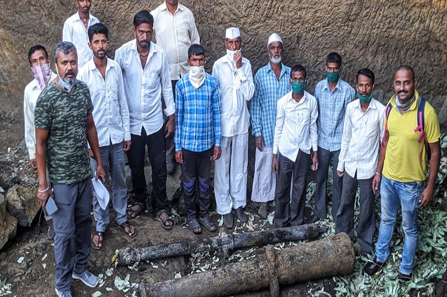 पुणे जिल्ह्यातील 'या' किल्ल्यावर सापडल्या 2 cannon, शिवप्रेमींमध्ये आनंदाचं वातावरण