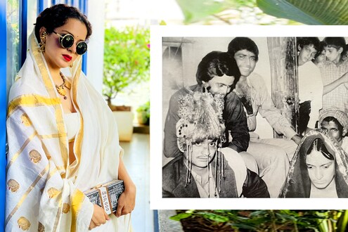 कंगनाची 'धाकड'गिरी, सोशल मीडियावर उघड केली आई वडिलांची LOVE STORY