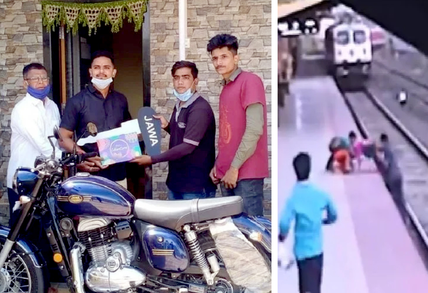 कौतुकाची थाप! चिमुरड्याचे प्राण वाचवणाऱ्या मयूरला 'जावा' तर्फे चकचकीत बाईक